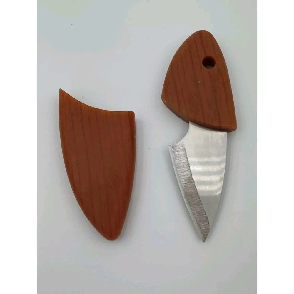 Knife Portable Pocket Outdoor Hunting Camping Small Wood-like 👀📸SEE📏📸‎
